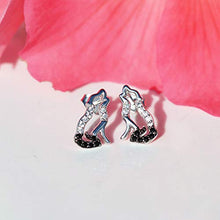 Carica l'immagine nel visualizzatore di Gallery, MixiuEuro, orecchini a perno a forma di lupo, in argento Sterling 925, con... - Ilgrandebazar
