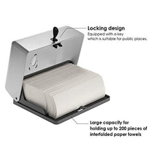 Carica l'immagine nel visualizzatore di Gallery, Blusea Distributore Carta Asciugamani Bagno Cucina CHUANGDIAN Parete Silver - Ilgrandebazar