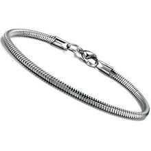 Carica l'immagine nel visualizzatore di Gallery, BESTEEL 3MM Bracciali per Charm e Bead Donne Catena del Serpente... - Ilgrandebazar
