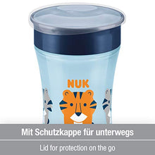Carica l'immagine nel visualizzatore di Gallery, NUK Magic Cup Bicchiere Antigoccia per Bambini, Bordo 360°, 8+ Blu (Nuovo) - Ilgrandebazar
