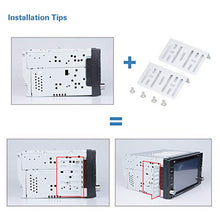 Carica l'immagine nel visualizzatore di Gallery, LSLYA Universale Doppio DIN Mount Kit di Montaggio in Metallo per 2 Dash...