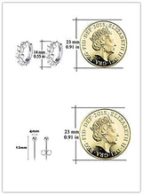 Carica l'immagine nel visualizzatore di Gallery, Orecchini in Argento Sterling 925 Set di 2 per Donna e Ragazze - a...