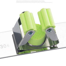 Carica l'immagine nel visualizzatore di Gallery, Hugool Supporto da Parete per mocio e Scopa in Acciaio Inox, Organizer per... - Ilgrandebazar
