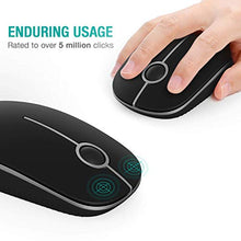 Carica l'immagine nel visualizzatore di Gallery, Jelly Comb Mouse Senza Fili 2.4 GHz con Nano Ricevitore per Il Nero E Argento