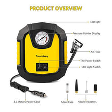 Carica l'immagine nel visualizzatore di Gallery, Tsumbay Compressore per Auto Portatile, Mini Aria Pompa DC 12V 150PSI con... - Ilgrandebazar
