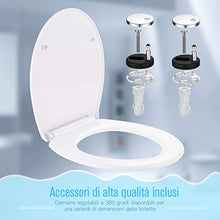 Carica l'immagine nel visualizzatore di Gallery, Sedile WC, Dalmo DBTS07TY Copriwater Universali O Forma, Tavoletta