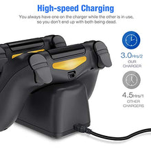 Carica l'immagine nel visualizzatore di Gallery, BEBONCOOL PS4 Controller Charger con LED Cavo USB Doppia Stazione di...