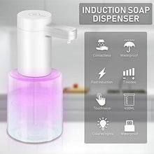 Carica l'immagine nel visualizzatore di Gallery, Dispenser Sapone Automatico, 450ML Distributore di Touchless Bianco