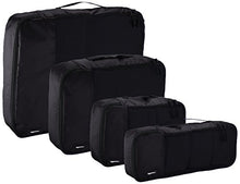 Carica l'immagine nel visualizzatore di Gallery, AmazonBasics ZH1509009, Set da 4 cubi Piccola, Media, Grande, Sottile, Nero