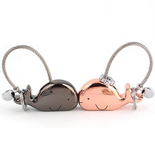 Carica l'immagine nel visualizzatore di Gallery, Joykey Portachiavi Amante 1 Pair balena Forma con Bocca...