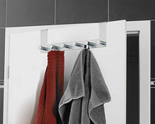 Carica l'immagine nel visualizzatore di Gallery, WENKO 4468060100 Attaccapanni da Porta in acciaio inox Celano con 6 Ganci,... - Ilgrandebazar