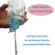 Carica l'immagine nel visualizzatore di Gallery, Swallowzy Crystal Slime Putty with Fishbowl Beads, 200ml Green+Light Blue - Ilgrandebazar