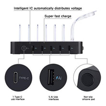 Carica l'immagine nel visualizzatore di Gallery, ValueTalks Stazione di Ricarica con 6 USB Porte Caricatore Base 6 - Ilgrandebazar