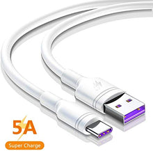 Carica l'immagine nel visualizzatore di Gallery, 5A Cavo Type C Caricabatterie C/Fast Charger per Huawei Mate 9,Huawei 1M