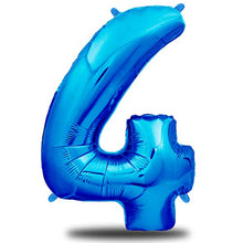 Carica l'immagine nel visualizzatore di Gallery, envami Palloncini Compleanno 4 Anni Blu 101 CM I Palloncino Numero 4 4