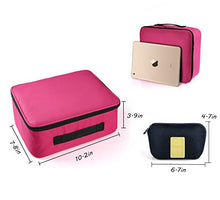Carica l'immagine nel visualizzatore di Gallery, DIMJ Porta Trucchi da Viaggio, Borsa Trucco Professionale Beauty Case Rosa