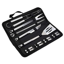 Carica l'immagine nel visualizzatore di Gallery, 16 PCS Utensili Barbecue, Barbecue in Acciaio Inox Set per...