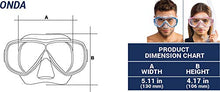 Carica l'immagine nel visualizzatore di Gallery, Cressi Onda Mare Combo Set Maschera Sub e Snorkel Mexico Trasparente/Blu