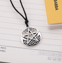 Carica l'immagine nel visualizzatore di Gallery, cooltime Vintage Pentacolo ebraico Talismano Silver-rope Chain - Ilgrandebazar