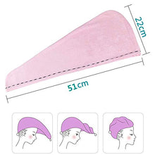 Carica l'immagine nel visualizzatore di Gallery, Asciugamano Capelli a Turbante , BETOY 4 pezzi a in... - Ilgrandebazar