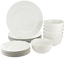 Carica l'immagine nel visualizzatore di Gallery, AmazonBasics - Servizio di Piatti per 6 persone, 18 pezzi - Ilgrandebazar