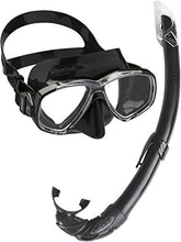 Carica l'immagine nel visualizzatore di Gallery, Cressi Perla Mare Premium, Scuba Maschera Snorkel Set, Prodotto in Nero
