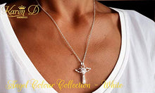 Carica l'immagine nel visualizzatore di Gallery, Collana Donna Argento 925 di Karen D Gioielli Ciondolo croce Zircone White - Ilgrandebazar