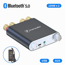 Carica l'immagine nel visualizzatore di Gallery, Amplificatore di potenza Bluetooth Ricevitore stereo senza fili Mini 2 CH...