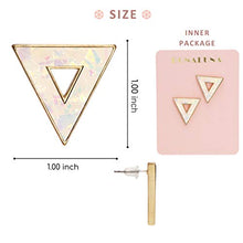 Carica l'immagine nel visualizzatore di Gallery, BONALUNA Da Donna Geometrica Cornice Cavi con Mano Glitter Crema Triangle - Ilgrandebazar