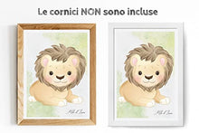 Carica l'immagine nel visualizzatore di Gallery, Stampe per Cameretta Bambini 4 Poster di Simpatici Cuccioli