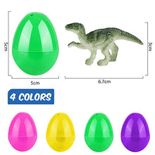 Carica l'immagine nel visualizzatore di Gallery, Weeygo Uova di Pasqua, 24 Decorative Plastica con Mini Dinosauri e... - Ilgrandebazar