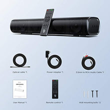 Carica l'immagine nel visualizzatore di Gallery, BOMAKER Tapio I Mini Soundbar Bluetooth 5.0 Wireless, 16'' con DSP Black