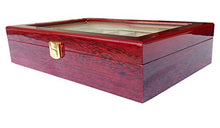 Carica l'immagine nel visualizzatore di Gallery, Feibrand Legno Scatola Porta Orologi Custodia per 12 Rosso - Ilgrandebazar