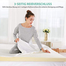 Carica l'immagine nel visualizzatore di Gallery, RECCI - Topper in memory foam, altezza 4 cm, 160 x 190 cm 160 x 190