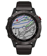 Carica l'immagine nel visualizzatore di Gallery, Garmin fēnix 6 Pro Solar, 47mm Grigio Ardesia con Cinturino Nero - GPS...