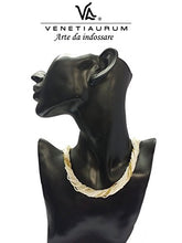 Carica l'immagine nel visualizzatore di Gallery, Venetiaurum - Collana donna multifilo in vetro di Murano e Argento 925 -...