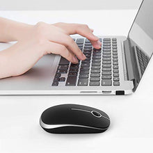 Carica l'immagine nel visualizzatore di Gallery, Jelly Comb Mouse Senza Fili 2.4 GHz con Nano Ricevitore per Il Nero E Argento