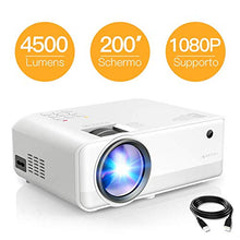 Carica l'immagine nel visualizzatore di Gallery, Proiettore APEMAN Portatile Videoproiettore,4500 Lumen LED Supporto 1080P... - Ilgrandebazar