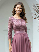 Carica l'immagine nel visualizzatore di Gallery, Ever-Pretty Vestito da Cerimonia Donna Linea ad A Girocollo 56, Orchidea - Ilgrandebazar