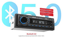 Carica l'immagine nel visualizzatore di Gallery, Autoradio Bluetooth RDS Stereo avylet ieGeek, Luce dei Tasti a 7 Colori, 60WX4...