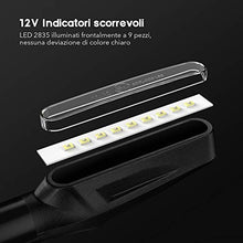 Carica l'immagine nel visualizzatore di Gallery, Indicatori Direzione, 4 Pezzi ZREE Indicatore di Direzione Moto Ambra 9 LEDs