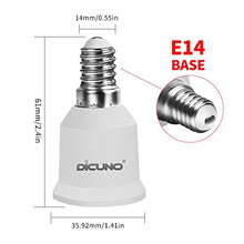 Carica l'immagine nel visualizzatore di Gallery, DiCUNO 4-Pack E14 a E27 Socket Converter Adapter Adattatore di base 4P - Ilgrandebazar