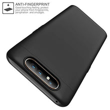 Carica l'immagine nel visualizzatore di Gallery, ivencase Cover Samsung Galaxy A80 + Vetro Temperato, Premio Ibrido Nero