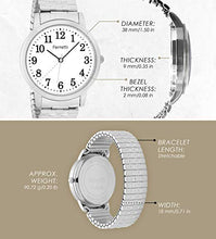 Carica l'immagine nel visualizzatore di Gallery, Ferretti Unisex | Orologio da polso classico con grandi Argento E Bianco - Ilgrandebazar