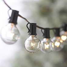 Carica l'immagine nel visualizzatore di Gallery, 25Ft catena a lampadina, luci stringhe con 25 lampadine a incandescenza G40 2