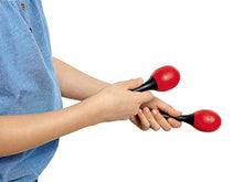 Carica l'immagine nel visualizzatore di Gallery, Nino Percussion NINO569R - Coppia di maracas in ABS, colore rosso - Ilgrandebazar
