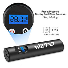 Carica l'immagine nel visualizzatore di Gallery, WZTO Compressore Aria Portatile Auto, Mini Pompa Elettrica 150PSI 2000mAh...