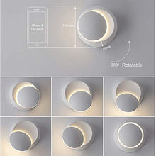 Carica l'immagine nel visualizzatore di Gallery, Lampada da Parete LED Applique Interno Moderno, Girevole a Bianco - Ilgrandebazar