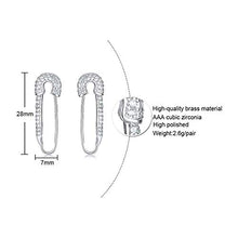 Carica l'immagine nel visualizzatore di Gallery, SMCTCRED CZ Orecchini a Cerchio in Argento Sterling con cartilagine di... - Ilgrandebazar