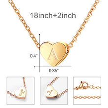 Carica l'immagine nel visualizzatore di Gallery, Cheerslife Collana con Cuore Iniziale Collane Pendente a Initial-rg-r - Ilgrandebazar